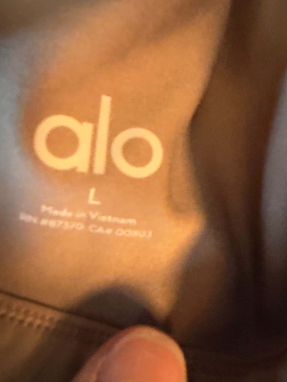 Alo set in Gravel - Seamless Bralette & High-Waist Active Shorts Set - Picture 6 of 8